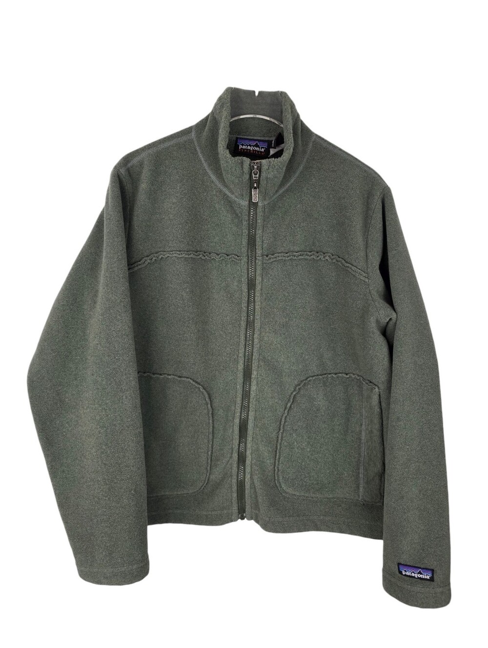 Vintage Patagonia Synchilla Fleece Jacket Green Women’s size M Made in USA